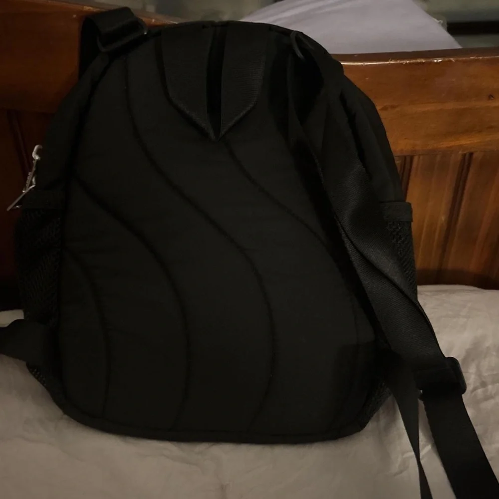 Adidas Black Mini Backpack with Holographic Logo - Picture 2 of 3